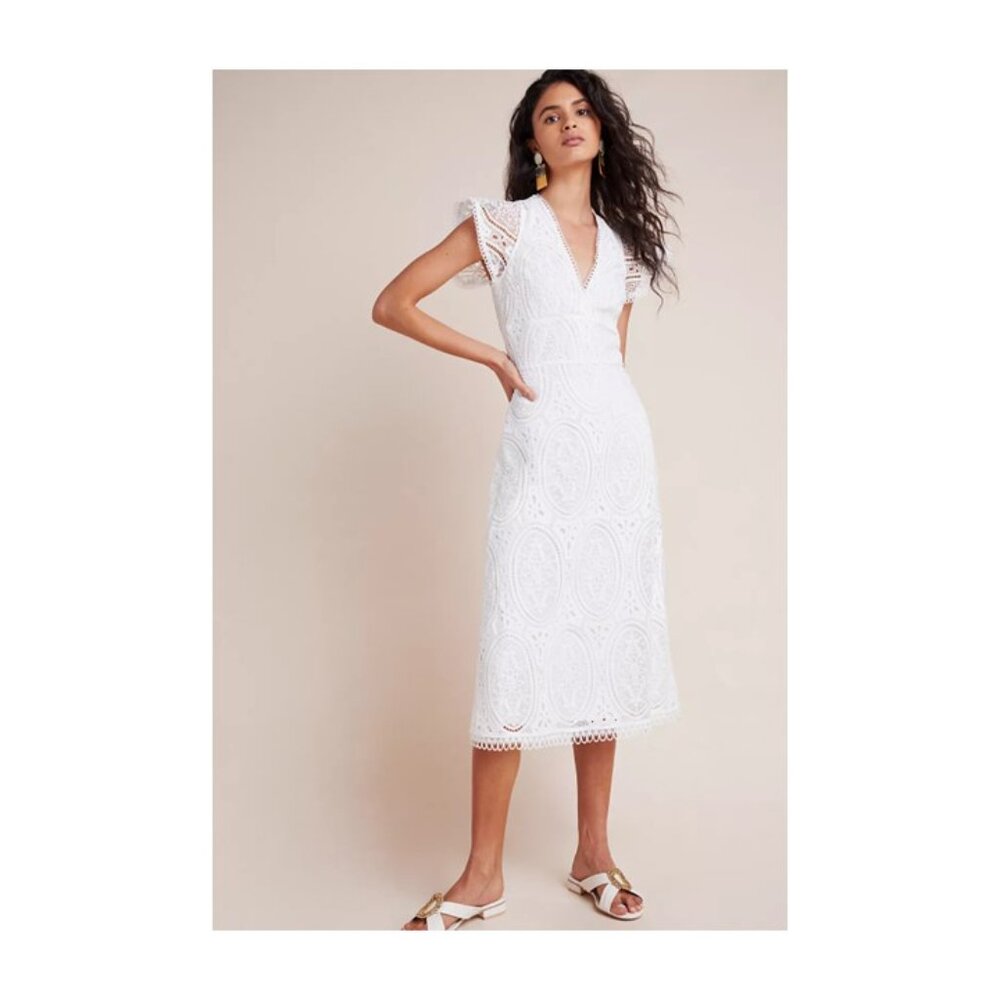 ML Monique Lhuillier Anastacia Lace Dress Size 12